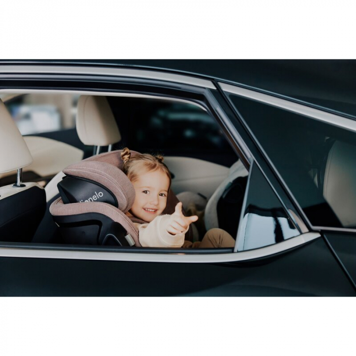 Scaun auto, Lionelo, Harmony i-Size, Rotire 360 grade, Protectie laterala, Cu spatar reglabil in 5 pozitii, Cu tetiera reglabila in 12 pozitii, 0-36 Kg, 40-150 cm, Cu Isofix, Husa din bambus, Conform  [53]