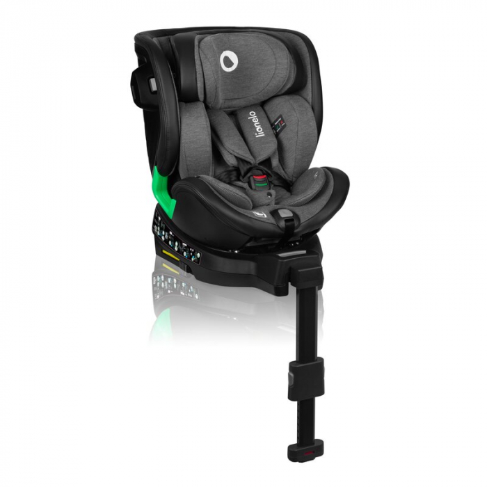 Scaun auto, Lionelo, Harmony i-Size, Rotire 360 grade, Protectie laterala, Cu spatar reglabil in 5 pozitii, Cu tetiera reglabila in 12 pozitii, 0-36 Kg, 40-150 cm, Cu Isofix, Husa din bambus, Conform  [6]
