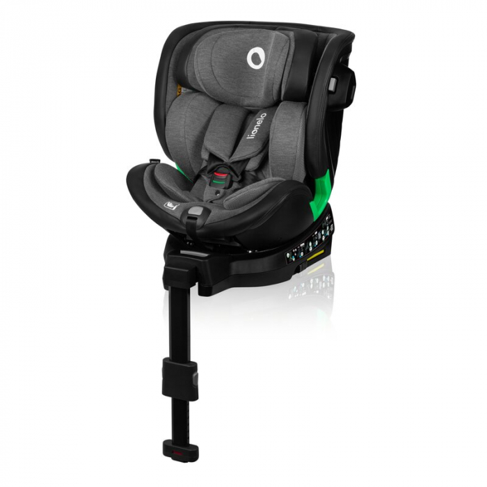 Scaun auto, Lionelo, Harmony i-Size, Rotire 360 grade, Protectie laterala, Cu spatar reglabil in 5 pozitii, Cu tetiera reglabila in 12 pozitii, 0-36 Kg, 40-150 cm, Cu Isofix, Husa din bambus, Conform  [3]