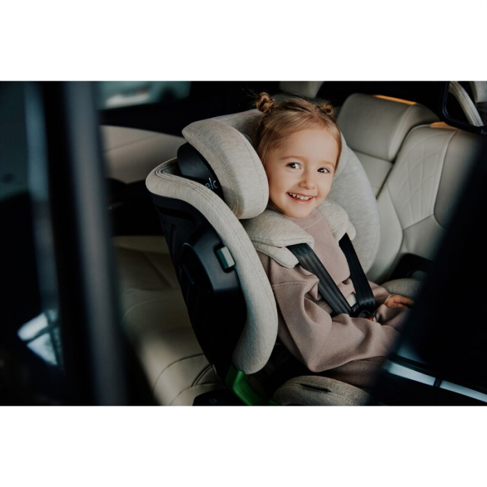 Scaun auto, Lionelo, Harmony i-Size, Rotire 360 grade, Protectie laterala, Cu spatar reglabil in 5 pozitii, Cu tetiera reglabila in 12 pozitii, 0-36 Kg, 40-150 cm, Cu Isofix, Husa din bambus, Conform  [64]