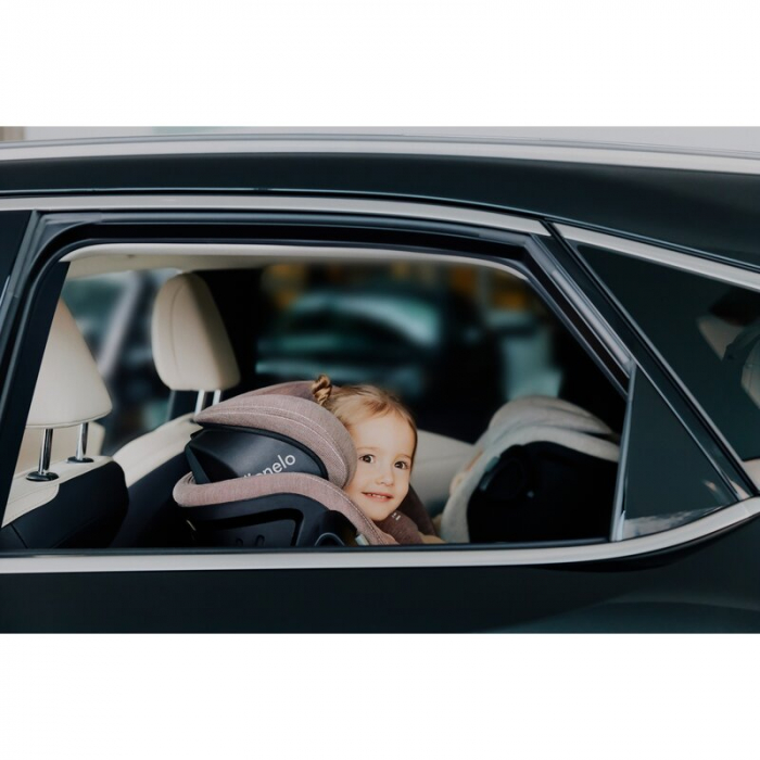 Scaun auto, Lionelo, Harmony i-Size, Rotire 360 grade, Protectie laterala, Cu spatar reglabil in 5 pozitii, Cu tetiera reglabila in 12 pozitii, 0-36 Kg, 40-150 cm, Cu Isofix, Husa din bambus, Conform  [52]