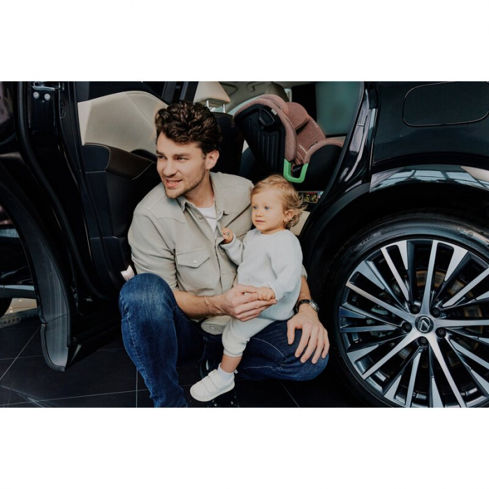 Scaun auto, Lionelo, Harmony i-Size, Rotire 360 grade, Protectie laterala, Cu spatar reglabil in 5 pozitii, Cu tetiera reglabila in 12 pozitii, 0-36 Kg, 40-150 cm, Cu Isofix, Husa din bambus, Conform  [73]