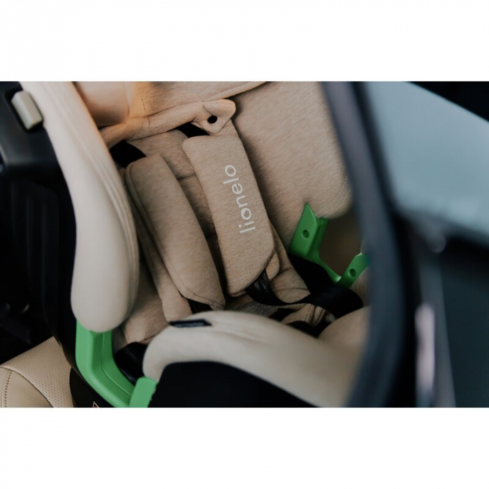 Scaun auto, Lionelo, Harmony i-Size, Rotire 360 grade, Protectie laterala, Cu spatar reglabil in 5 pozitii, Cu tetiera reglabila in 12 pozitii, 0-36 Kg, 40-150 cm, Cu Isofix, Husa din bambus, Conform  [55]