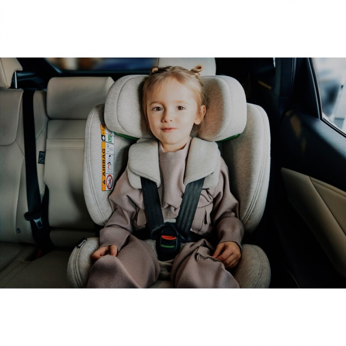 Scaun auto, Lionelo, Harmony i-Size, Rotire 360 grade, Protectie laterala, Cu spatar reglabil in 5 pozitii, Cu tetiera reglabila in 12 pozitii, 0-36 Kg, 40-150 cm, Cu Isofix, Husa din bambus, Conform  [69]