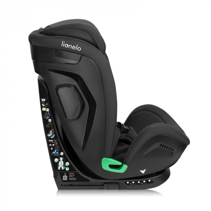Scaun auto, Lionelo, Harper i-Size, Isofix, Cu centura TopTether, Cu spatar inclinabil in 5 pozitii, Cu tetiera reglabila in 13 pozitii, Cu tehnologie Dri Seat, Instalare cu fata inainte, 9-36 kg, 76- [16]