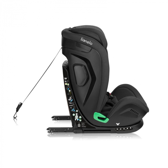 Scaun auto, Lionelo, Harper i-Size, Isofix, Cu centura TopTether, Cu spatar inclinabil in 5 pozitii, Cu tetiera reglabila in 13 pozitii, Cu tehnologie Dri Seat, Instalare cu fata inainte, 9-36 kg, 76- [12]