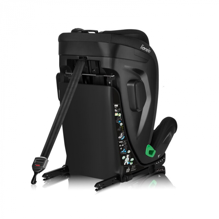 Scaun auto, Lionelo, Harper i-Size, Isofix, Cu centura TopTether, Cu spatar inclinabil in 5 pozitii, Cu tetiera reglabila in 13 pozitii, Cu tehnologie Dri Seat, Instalare cu fata inainte, 9-36 kg, 76- [18]