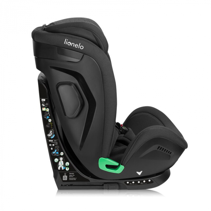 Scaun auto, Lionelo, Harper i-Size, Isofix, Cu centura TopTether, Cu spatar inclinabil in 5 pozitii, Cu tetiera reglabila in 13 pozitii, Cu tehnologie Dri Seat, Instalare cu fata inainte, 9-36 kg, 76- [15]