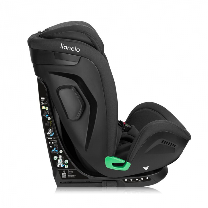Scaun auto, Lionelo, Harper i-Size, Isofix, Cu centura TopTether, Cu spatar inclinabil in 5 pozitii, Cu tetiera reglabila in 13 pozitii, Cu tehnologie Dri Seat, Instalare cu fata inainte, 9-36 kg, 76- [17]