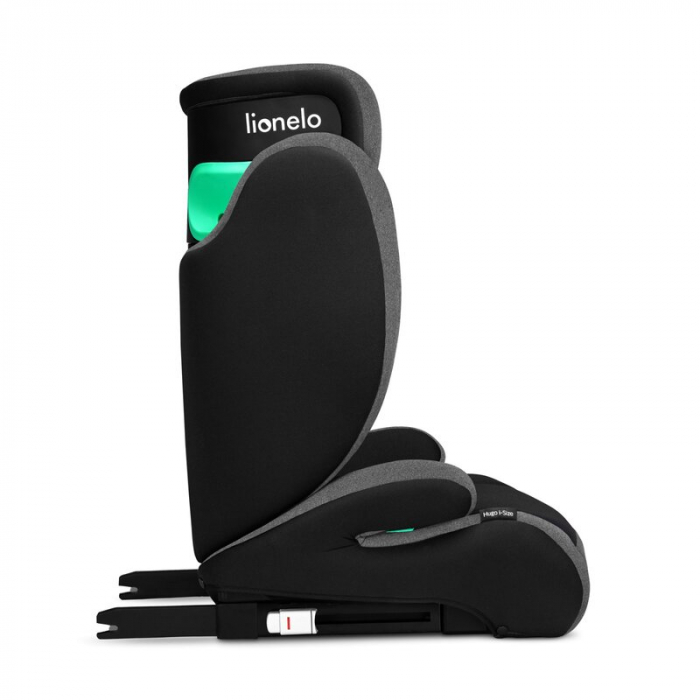 Scaun auto, Lionelo, Hugo i-Size, Universal, Orientare in directia sensului de mers, Reglabil, Conform standardului de securitate R129, 100-150 cm, 4-12 ani, Gri [12]