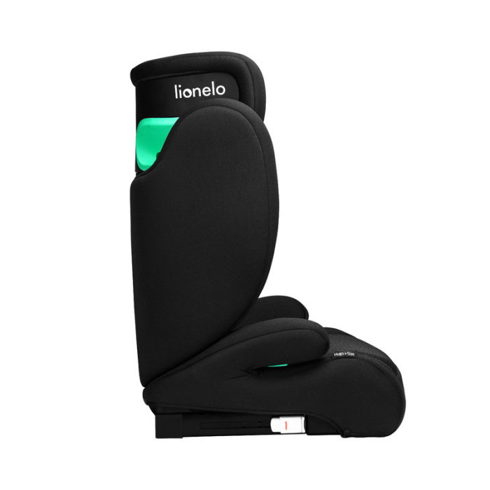 Scaun auto, Lionelo, Hugo i-Size, Universal, Orientare in directia sensului de mers, Reglabil, Conform standardului de securitate R129, 100-150 cm, 4-12 ani, Negru [8]