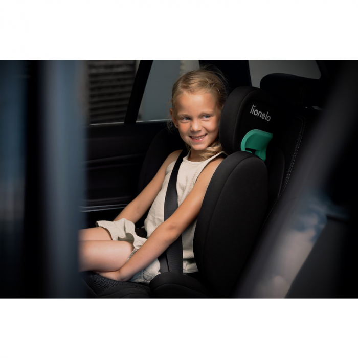 Scaun auto, Lionelo, Hugo i-Size, Universal, Orientare in directia sensului de mers, Reglabil, Conform standardului de securitate R129, 100-150 cm, 4-12 ani, Negru [26]