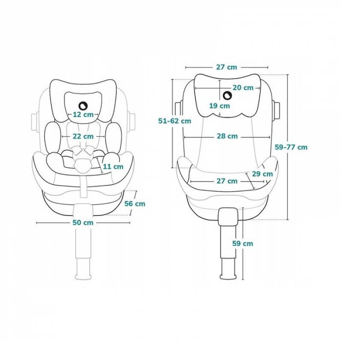 Scaun auto, Lionelo, I-size Antoon Plus, Pozitie de somn, Protectie laterala, Rotire 360 grade, 0-18 kg, Cu Isofix si picior de sustinere, Negru, Testat ADAC, Conform cu standardul european de securit [44]