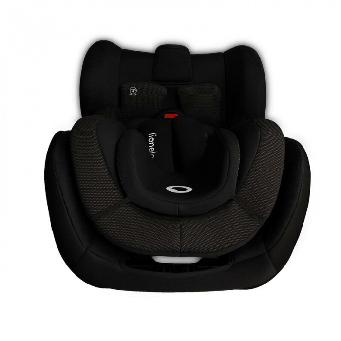 Scaun auto, Lionelo, I-size Antoon Plus, Pozitie de somn, Protectie laterala, Rotire 360 grade, 0-18 kg, Cu Isofix si picior de sustinere, Negru, Testat ADAC, Conform cu standardul european de securit [13]