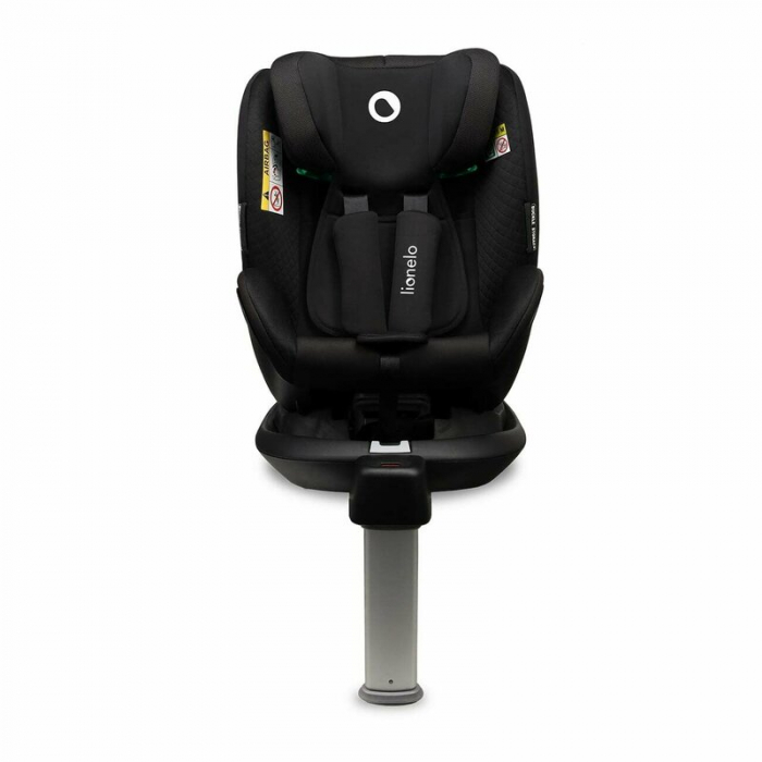 Scaun auto, Lionelo, I-size Antoon Plus, Pozitie de somn, Protectie laterala, Rotire 360 grade, 0-18 kg, Cu Isofix si picior de sustinere, Negru, Testat ADAC, Conform cu standardul european de securit [14]
