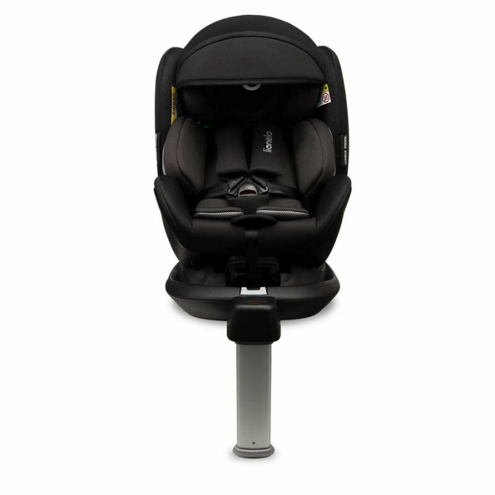 Scaun auto, Lionelo, I-size Antoon Plus, Pozitie de somn, Protectie laterala, Rotire 360 grade, 0-18 kg, Cu Isofix si picior de sustinere, Negru, Testat ADAC, Conform cu standardul european de securit [7]