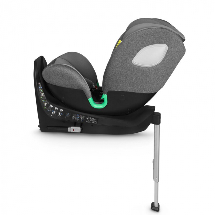 Scaun auto, Lionelo, i-Size Braam, 0-36 Kg, 40-150 cm, Cu isofix si picior de fixare, Protectie laterala, Rotire 360 grade, Ajustare spatar in 5 pozitii, Tetiera reglabila in 14 trepte, Conform cu sta [14]