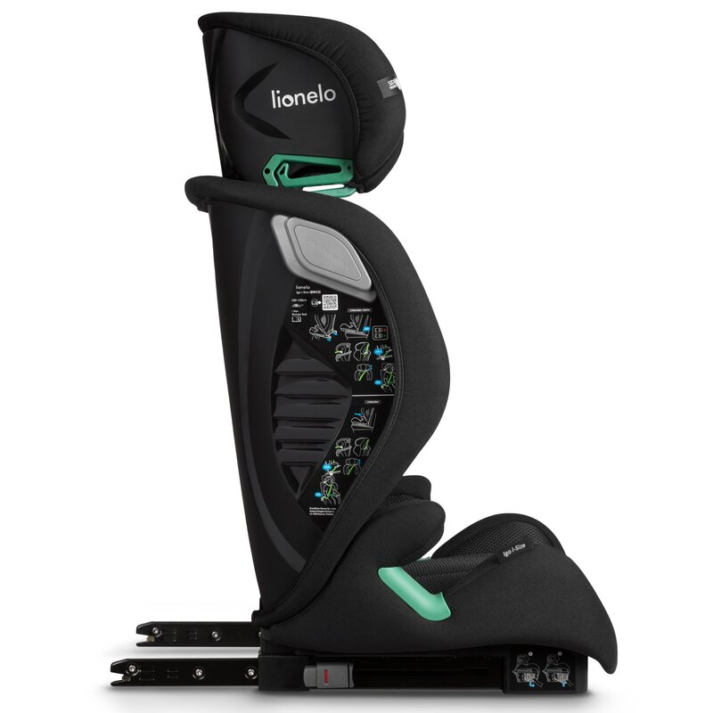 Scaun auto, Lionelo, i-Size Igo, 100- 150 cm, Cu isofix, Protectie laterala, Ajustare spatar in 2 pozitii, Tetiera Tri-Guard reglabila in 11 pozitii, Conform cu standardul european de securitate R129, [17]