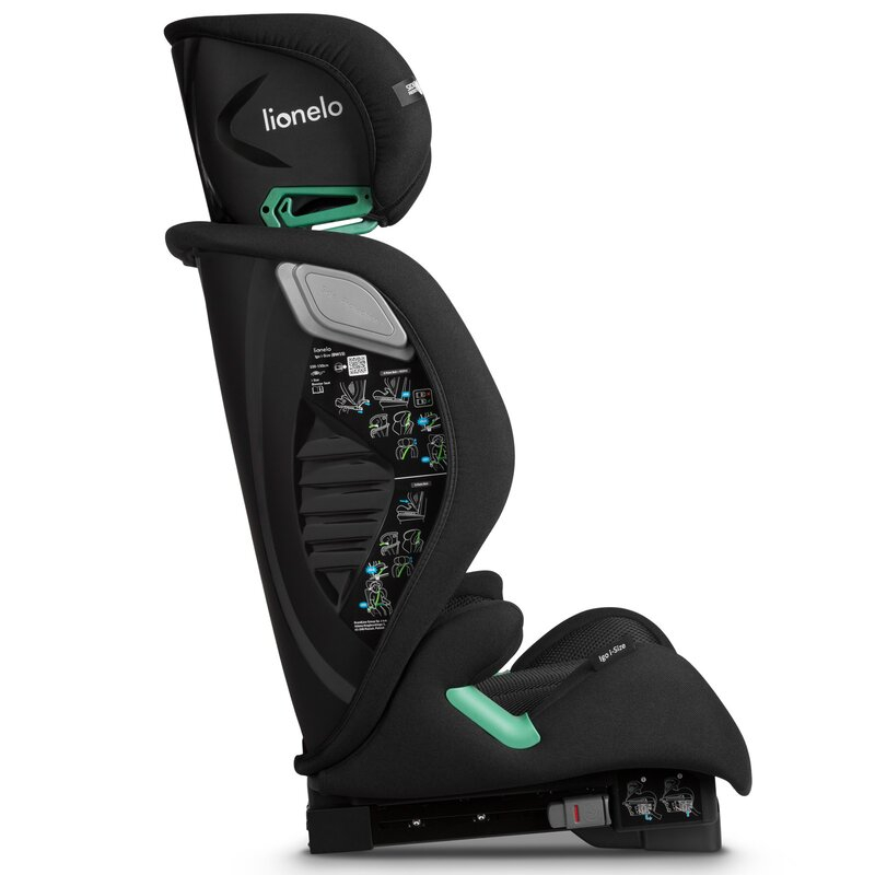 Scaun auto, Lionelo, i-Size Igo, 100- 150 cm, Cu isofix, Protectie laterala, Ajustare spatar in 2 pozitii, Tetiera Tri-Guard reglabila in 11 pozitii, Conform cu standardul european de securitate R129, [18]