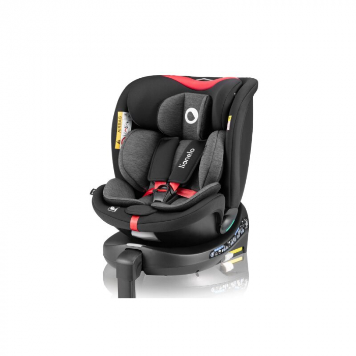 Scaun auto, Lionelo, i-Size Navy, 0-36 Kg, 40-150 cm, Cu isofix si picior de fixare, Protectie laterala, Rotire 360 grade, Ajustare spatar in 4 pozitii, Tetiera reglabila in 11 trepte, Conform cu R129 [1]