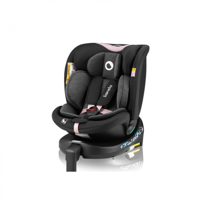 Scaun auto, Lionelo, i-Size Navy, 0-36 Kg, 40-150 cm, Cu isofix si picior de fixare, Protectie laterala, Rotire 360 grade, Ajustare spatar in 4 pozitii, Tetiera reglabila in 11 trepte, Conform cu R129 [1]