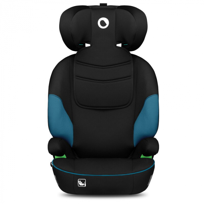 Scaun auto, Lionelo, Lars i-Size, Cu tetiera reglabila in 10 pozitii, Cu pozitionare spre sensul de mers, 15-36 Kg, 100-150 cm, Conform cu standardul european de securitate ECE R129/03, Negru/Albastru [9]