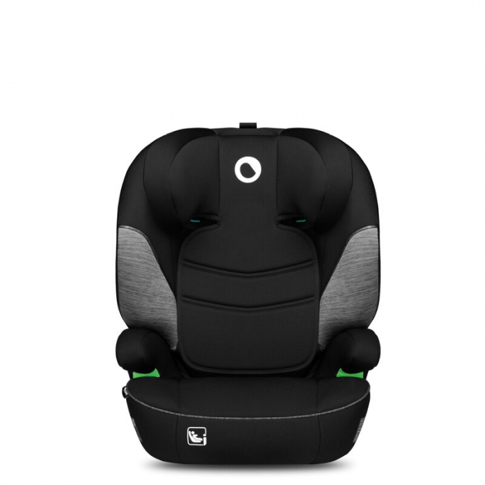 Scaun auto, Lionelo, Lars i-Size, Cu tetiera reglabila in 10 pozitii, Cu pozitionare spre sensul de mers, 15-36 Kg, 100-150 cm, Conform cu standardul european de securitate ECE R129/03, Negru/Gri [5]