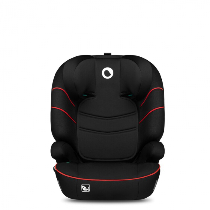 Scaun auto, Lionelo, Lars i-Size, Cu tetiera reglabila in 10 pozitii, Cu pozitionare spre sensul de mers, 15-36 Kg, 100-150 cm, Conform cu standardul european de securitate ECE R129/03, Negru/Rosu [5]