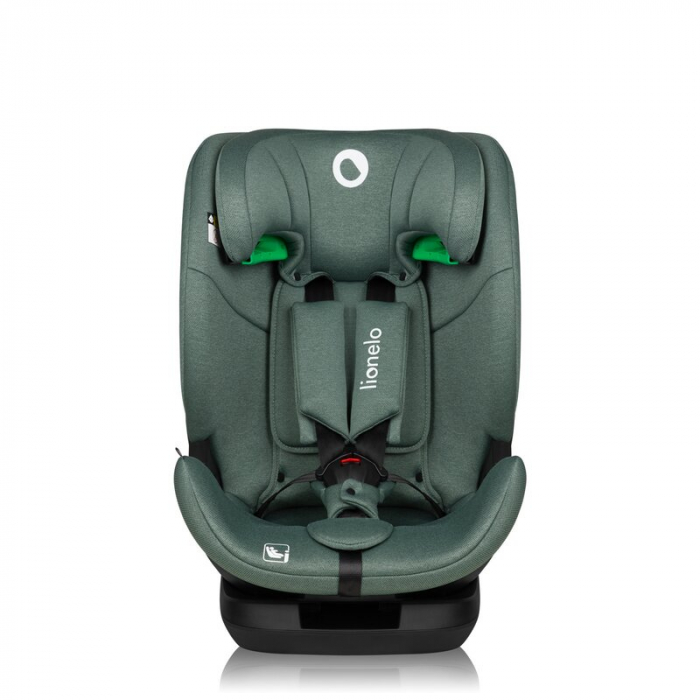 Scaun auto, Lionelo, Lavender I-size, Isofix, Cu centura TopTether, Cu spatar inclinabil in 5 pozitii, Cu tetiera reglabila in 13 pozitii, Instalare cu fata inainte, 9-36 Kg, 76-150 cm, Conform cu ECE [6]
