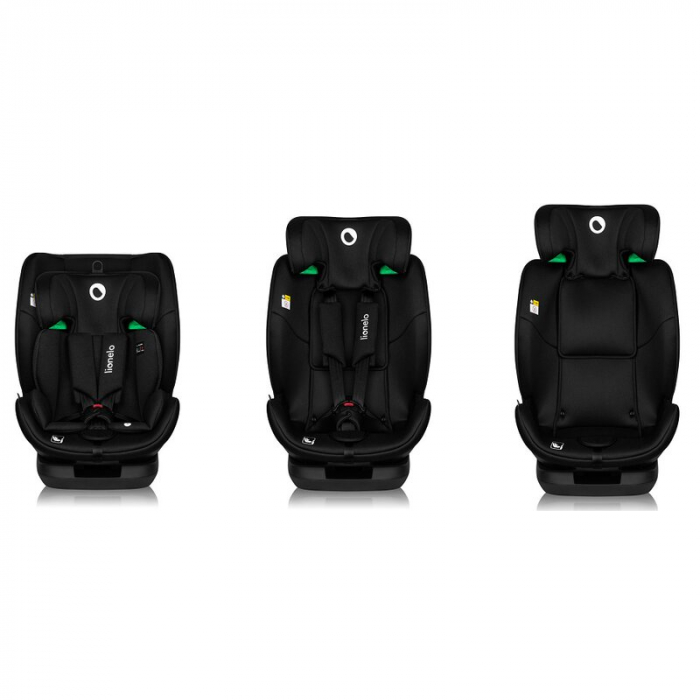 Scaun auto, Lionelo, Lavender I-size, Isofix, Cu centura TopTether, Cu spatar inclinabil in 5 pozitii, Cu tetiera reglabila in 13 pozitii, Instalare cu fata inainte, 9-36 Kg, 76-150 cm, Conform cu ECE [17]