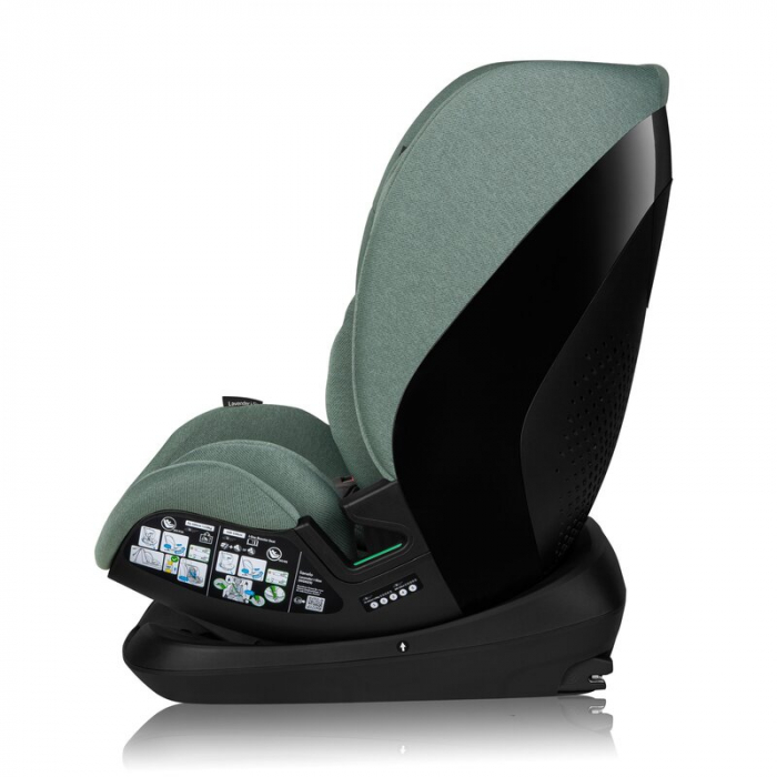 Scaun auto, Lionelo, Lavender I-size, Isofix, Cu centura TopTether, Cu spatar inclinabil in 5 pozitii, Cu tetiera reglabila in 13 pozitii, Instalare cu fata inainte, 9-36 Kg, 76-150 cm, Conform cu ECE [11]