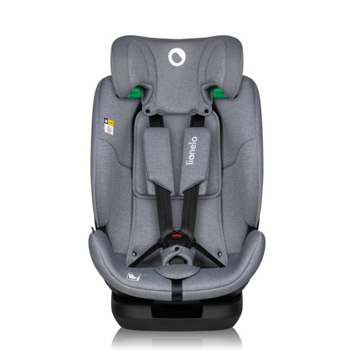 Scaun auto, Lionelo, Lavender I-size, Isofix, Cu centura TopTether, Cu spatar inclinabil in 5 pozitii, Cu tetiera reglabila in 13 pozitii, Instalare cu fata inainte, 9-36 Kg, 76-150 cm, Conform cu ECE [4]