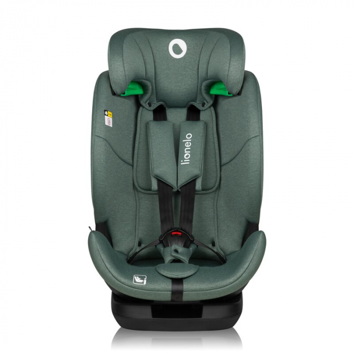 Scaun auto, Lionelo, Lavender I-size, Isofix, Cu centura TopTether, Cu spatar inclinabil in 5 pozitii, Cu tetiera reglabila in 13 pozitii, Instalare cu fata inainte, 9-36 Kg, 76-150 cm, Conform cu ECE [7]