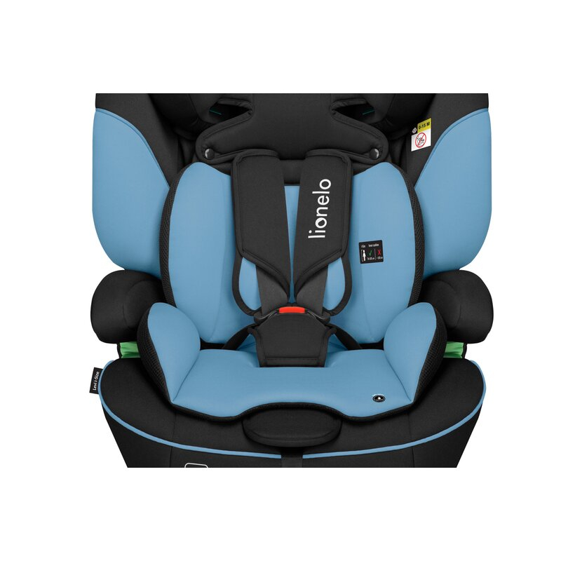 Scaun auto, Lionelo, Levi i-Size, Universal, Instalare FWF, Cu tetiera reglabila in 10 pozitii, Cu spatar detasabil, 76-150 cm, Conform cu R129, Albastru [9]
