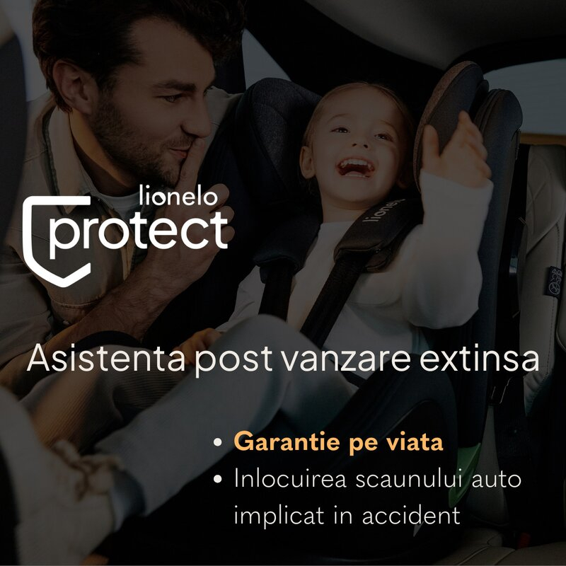 Scaun auto, Lionelo, Levi i-Size, Universal, Instalare FWF, Cu tetiera reglabila in 10 pozitii, Cu spatar detasabil, 76-150 cm, Conform cu R129, Albastru [2]