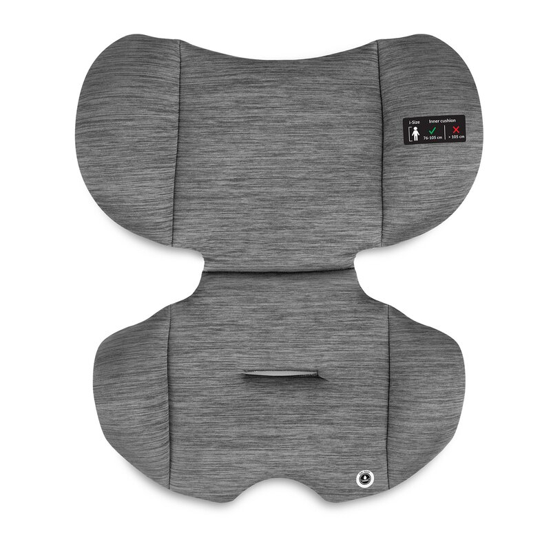 Scaun auto, Lionelo, Levi i-Size, Universal, Instalare FWF, Cu tetiera reglabila in 10 pozitii, Cu spatar detasabil, 76-150 cm, Conform cu R129, Gri [11]