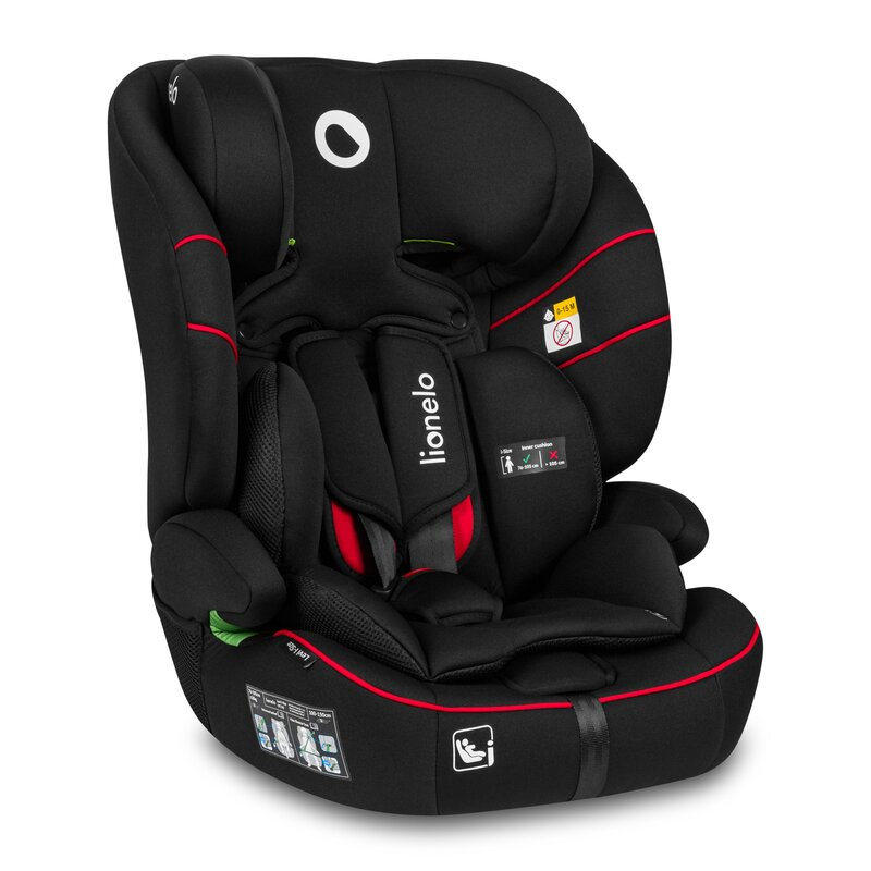 Scaun auto, Lionelo, Levi i-Size, Universal, Instalare FWF, Cu tetiera reglabila in 10 pozitii, Cu spatar detasabil, 76-150 cm, Conform cu R129, Negru [3]