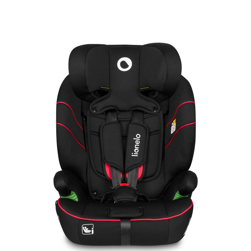 Scaun auto, Lionelo, Levi i-Size, Universal, Instalare FWF, Cu tetiera reglabila in 10 pozitii, Cu spatar detasabil, 76-150 cm, Conform cu R129, Negru [6]