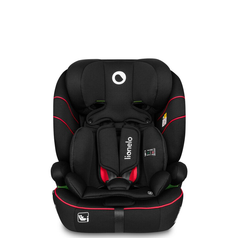 Scaun auto, Lionelo, Levi i-Size, Universal, Instalare FWF, Cu tetiera reglabila in 10 pozitii, Cu spatar detasabil, 76-150 cm, Conform cu R129, Negru [7]