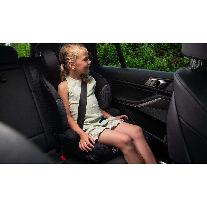 Scaun auto, Lionelo, Levi i-Size, Universal, Instalare FWF, Cu tetiera reglabila in 10 pozitii, Cu spatar detasabil, 76-150 cm, Conform cu R129, Verde [15]