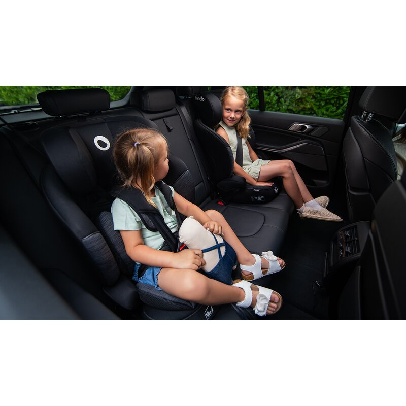 Scaun auto, Lionelo, Levi i-Size, Universal, Instalare FWF, Cu tetiera reglabila in 10 pozitii, Cu spatar detasabil, 76-150 cm, Conform cu R129, Verde [13]