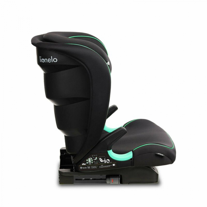 Scaun auto, Lionelo, Neal Onix, Spatar reglabil, Baza i-size, 15-36 Kg, cu Isofix, Conform cu standardul european de securitate ECE R129, Negru [18]