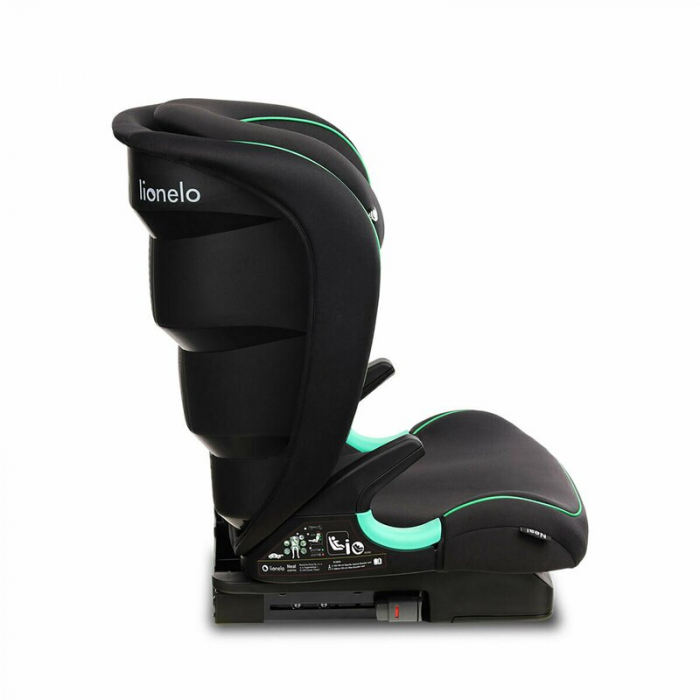 Scaun auto, Lionelo, Neal Onix, Spatar reglabil, Baza i-size, 15-36 Kg, cu Isofix, Conform cu standardul european de securitate ECE R129, Negru [17]