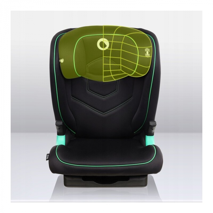 Scaun auto, Lionelo, Neal Onix, Spatar reglabil, Baza i-size, 15-36 Kg, cu Isofix, Conform cu standardul european de securitate ECE R129, Negru [23]