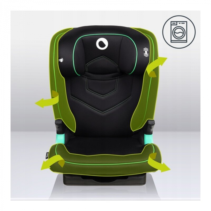 Scaun auto, Lionelo, Neal Onix, Spatar reglabil, Baza i-size, 15-36 Kg, cu Isofix, Conform cu standardul european de securitate ECE R129, Negru [24]