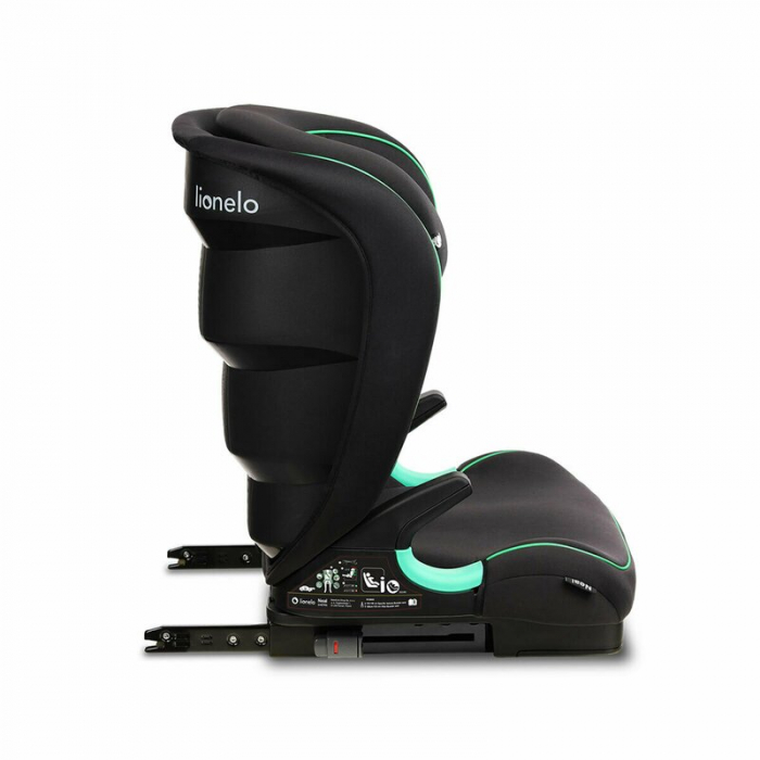Scaun auto, Lionelo, Neal Onix, Spatar reglabil, Baza i-size, 15-36 Kg, cu Isofix, Conform cu standardul european de securitate ECE R129, Negru [15]