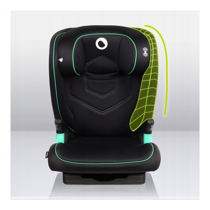 Scaun auto, Lionelo, Neal Onix, Spatar reglabil, Baza i-size, 15-36 Kg, cu Isofix, Conform cu standardul european de securitate ECE R129, Negru [22]
