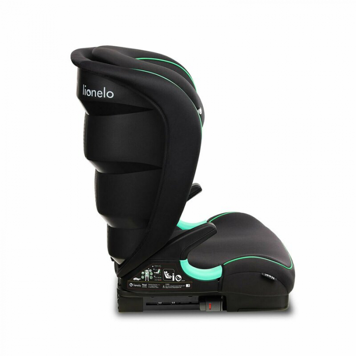 Scaun auto, Lionelo, Neal Onix, Spatar reglabil, Baza i-size, 15-36 Kg, cu Isofix, Conform cu standardul european de securitate ECE R129, Negru [16]