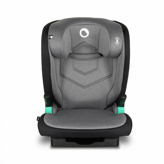 Scaun auto, Lionelo, Neal Stone, Spatar reglabil, Baza i-size, 15-36 Kg, cu Isofix, Conform cu standardul european de securitate ECE R129, Gri [3]