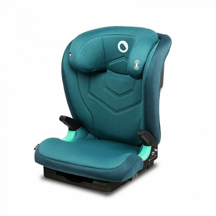 Scaun auto, Lionelo, Neal Turquoise, Spatar reglabil, Baza i-size, 15-36 Kg, cu Isofix, Conform cu standardul european de securitate ECE R129, Verde [1]